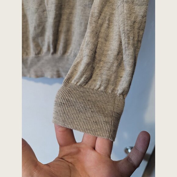 SUITSUPPLY - Linen cotton beige sweater - Sz L - Picture 5 of 7
